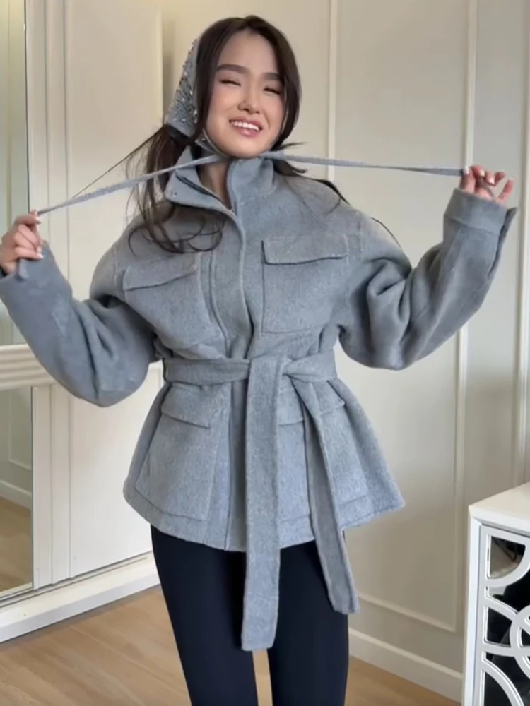 Relaxed Chic Jacket Casual Stylish Vintage Loose Women Overcoats Sophisticated Female Fall Street Fashion Outerwear