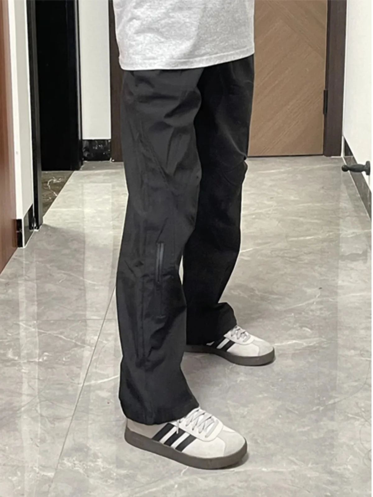 

Мужские зимние брюки в американском ретро-стиле, утепленные флисом, прямого кроя, повседневные, прочные, рабочие, длинные