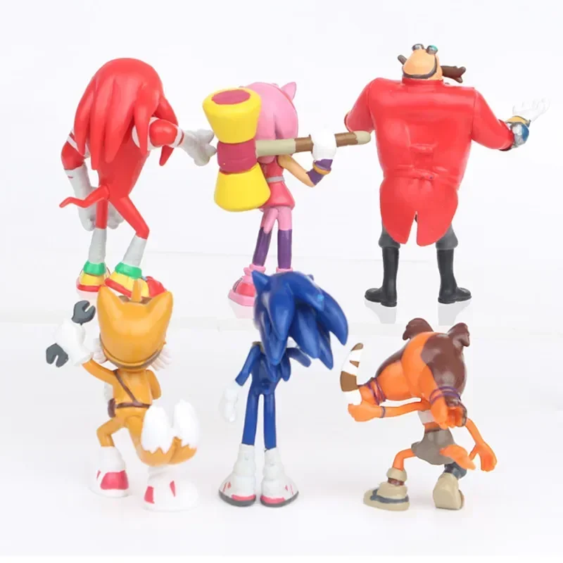 

Super Sonic 6 4th Generation Ultrasonic Mouse Series Set Toys Superhero Hand-made Anime Doll Model Doll Ornament Toys kid's Gift