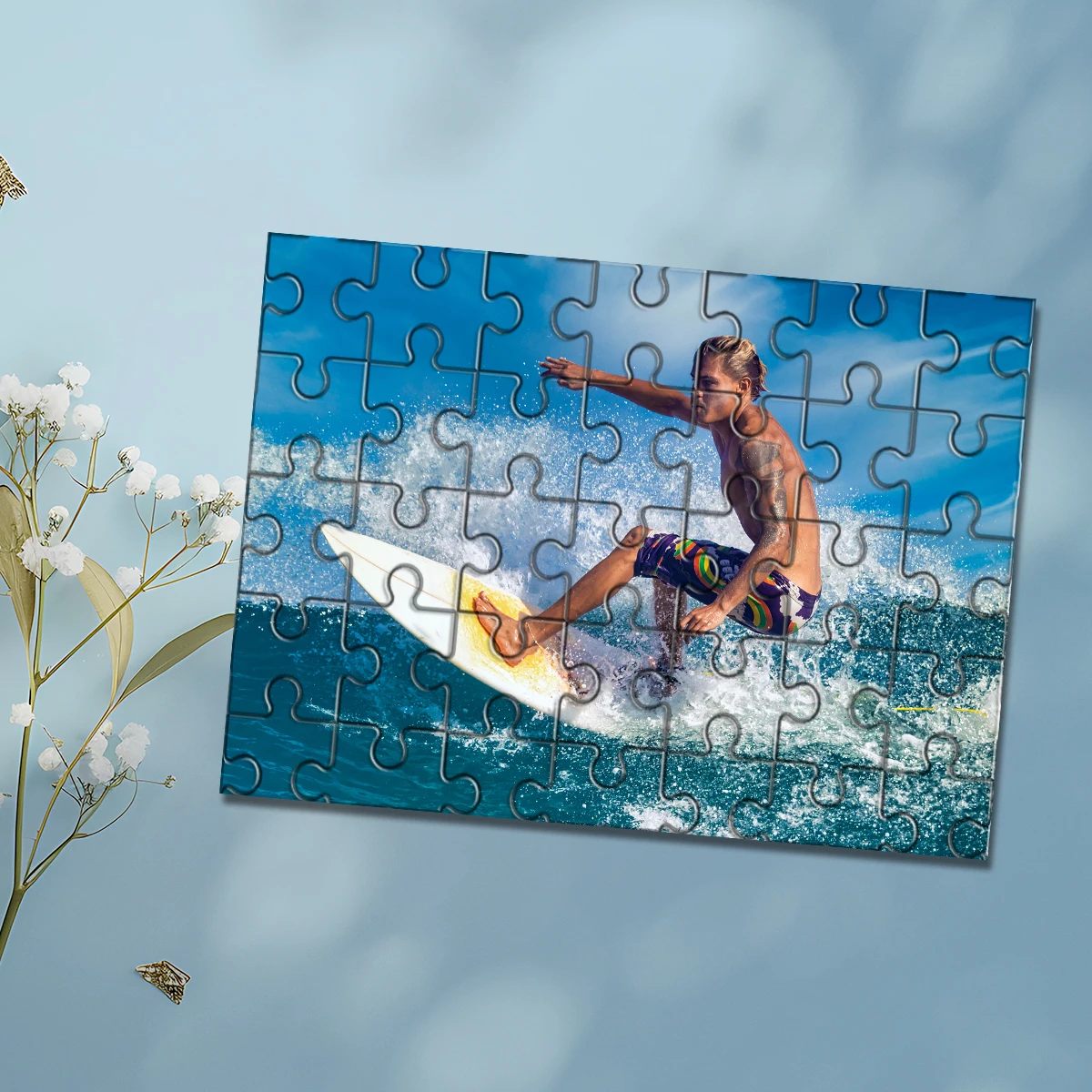 35/300/500/1000 Stück personalisiertes, individuelles Fotopuzzle, Foto-DIY-Fotopuzzle, Porträt, handgefertigt, Geburtstagsgeschenk, Foto hochladen