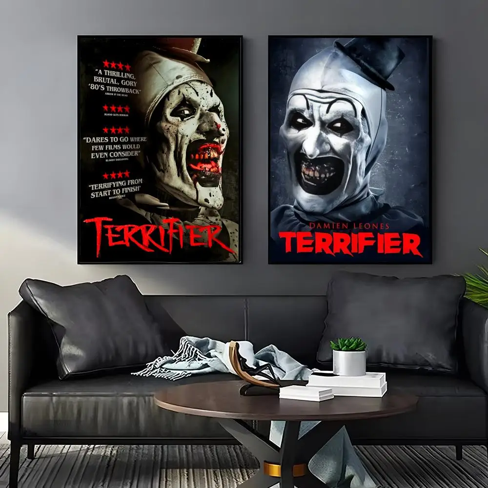 Classic Movie T-Terrifier Poster Perfect Sticker Self Adhesive for Office Home Theater Wall Art Decor Fancy Gift - view 4