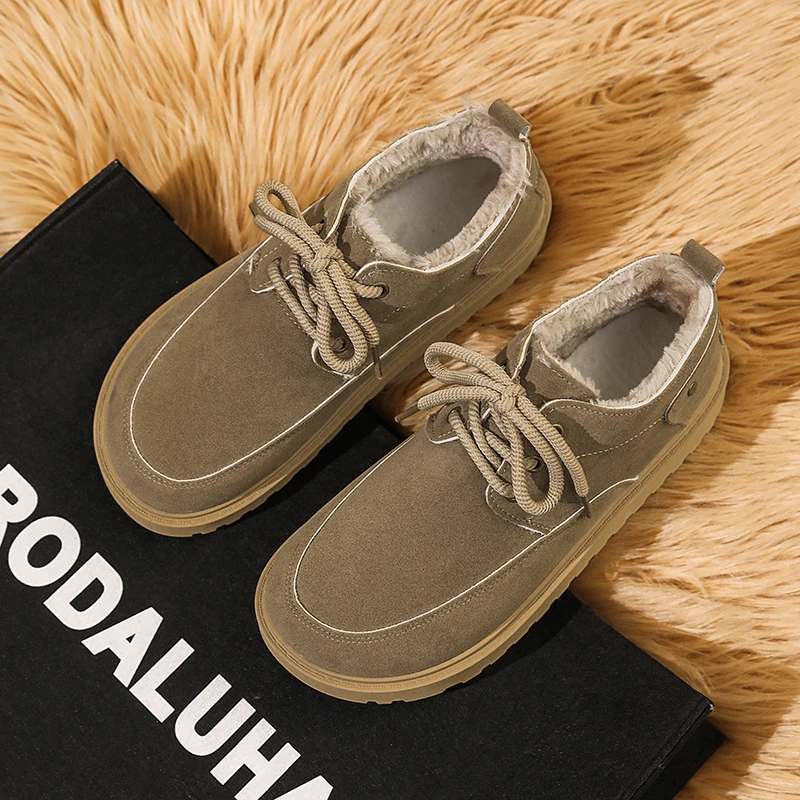 

Men's winter cotton shoes wide toe barefoot shoes classic retro casual shoes outdoor sports walking shoes thick soled work shoes