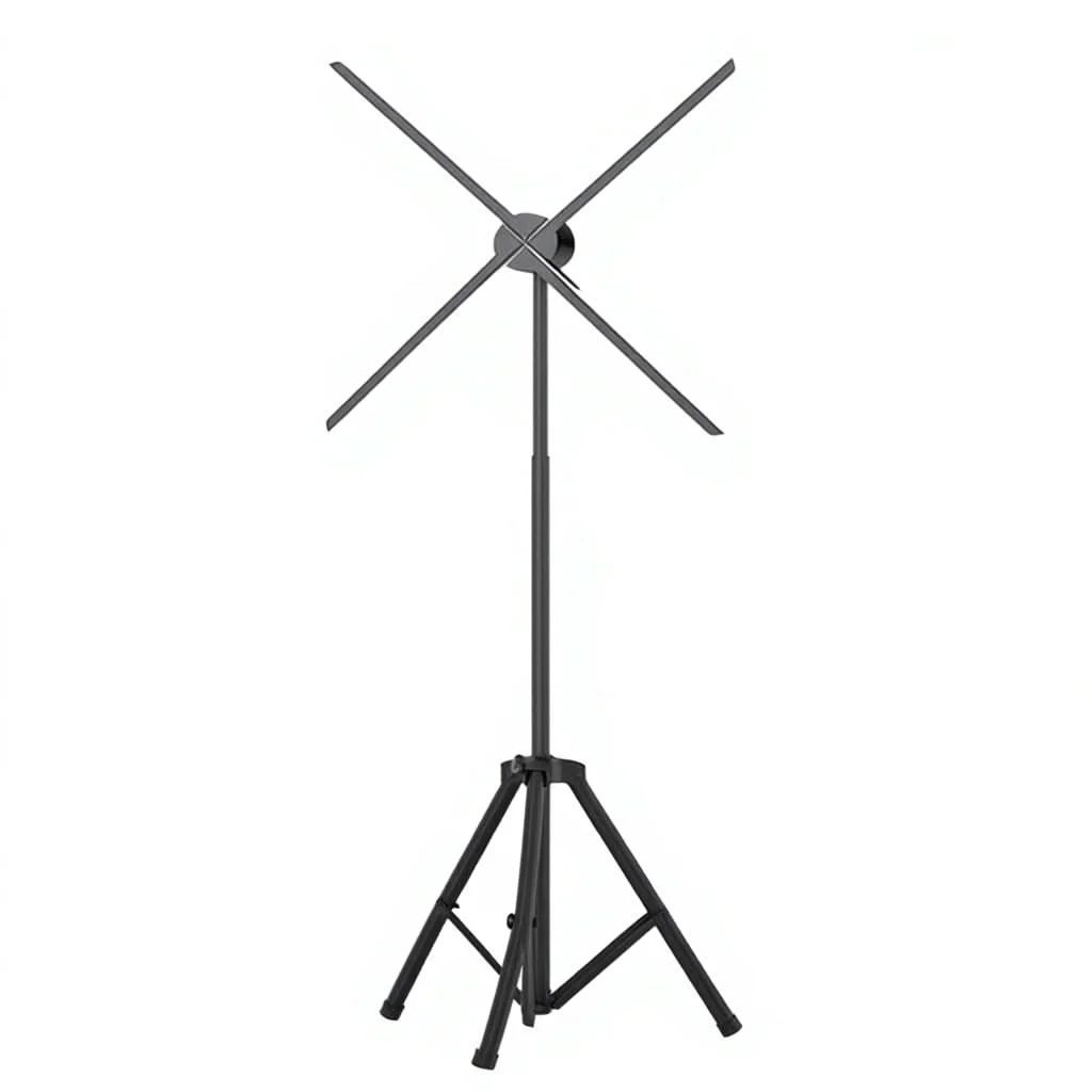 Stable Support Iron Profile Holographic Fan Universal Triangular Bracket OEM Compatible Extendable Height Education for Hologram