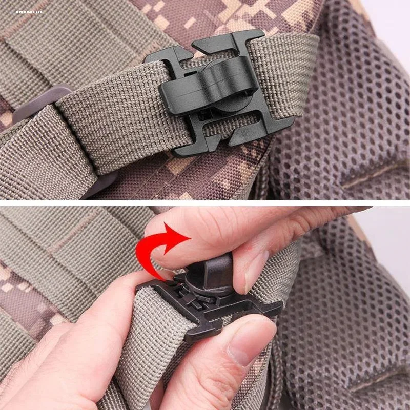 2/4PCS Rotatable Drinking Tube Clip MOLLE Hydration Bladder Straw Hose Webbing Clip for Water Pack - view 6