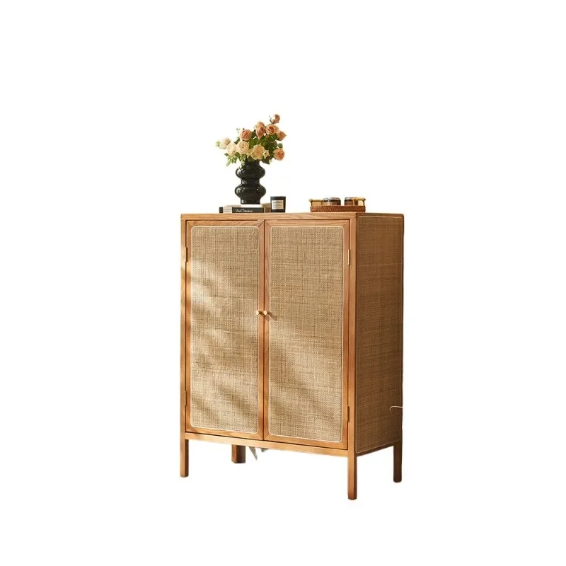 

Simple and modern solid wood dining side cabinet, home entrance of B & B hotel, storage cabinet