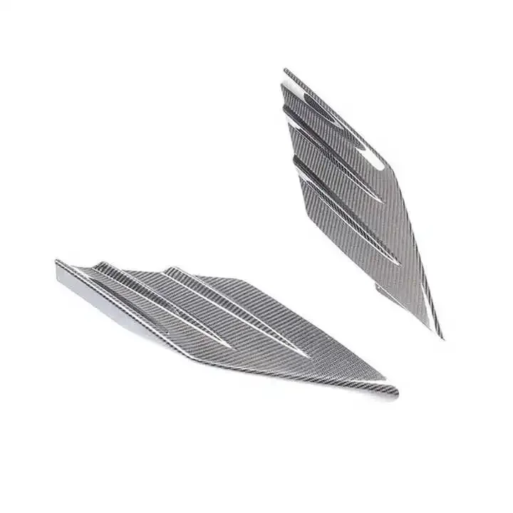 For F8 Dry Carbon Fiber Body Kit Side Air Intake Trims