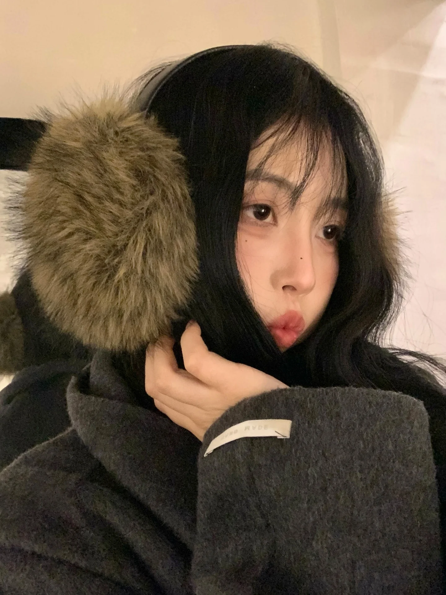 Brown Faux Fur Ear Muffs Warmth Protection Ear Covers Winter Cold Resistance Plush Ear Caps Accessories Fashionable Ear Warmers