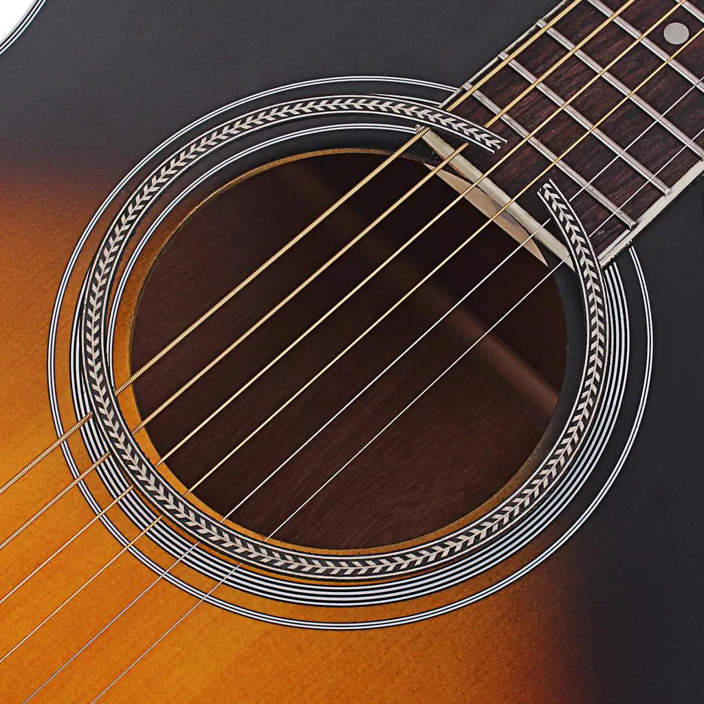 Guitar Decals Rosette Soundhole Inlay Sticker with Beautiful Pattern for Acoustic Classical Guitar Parts