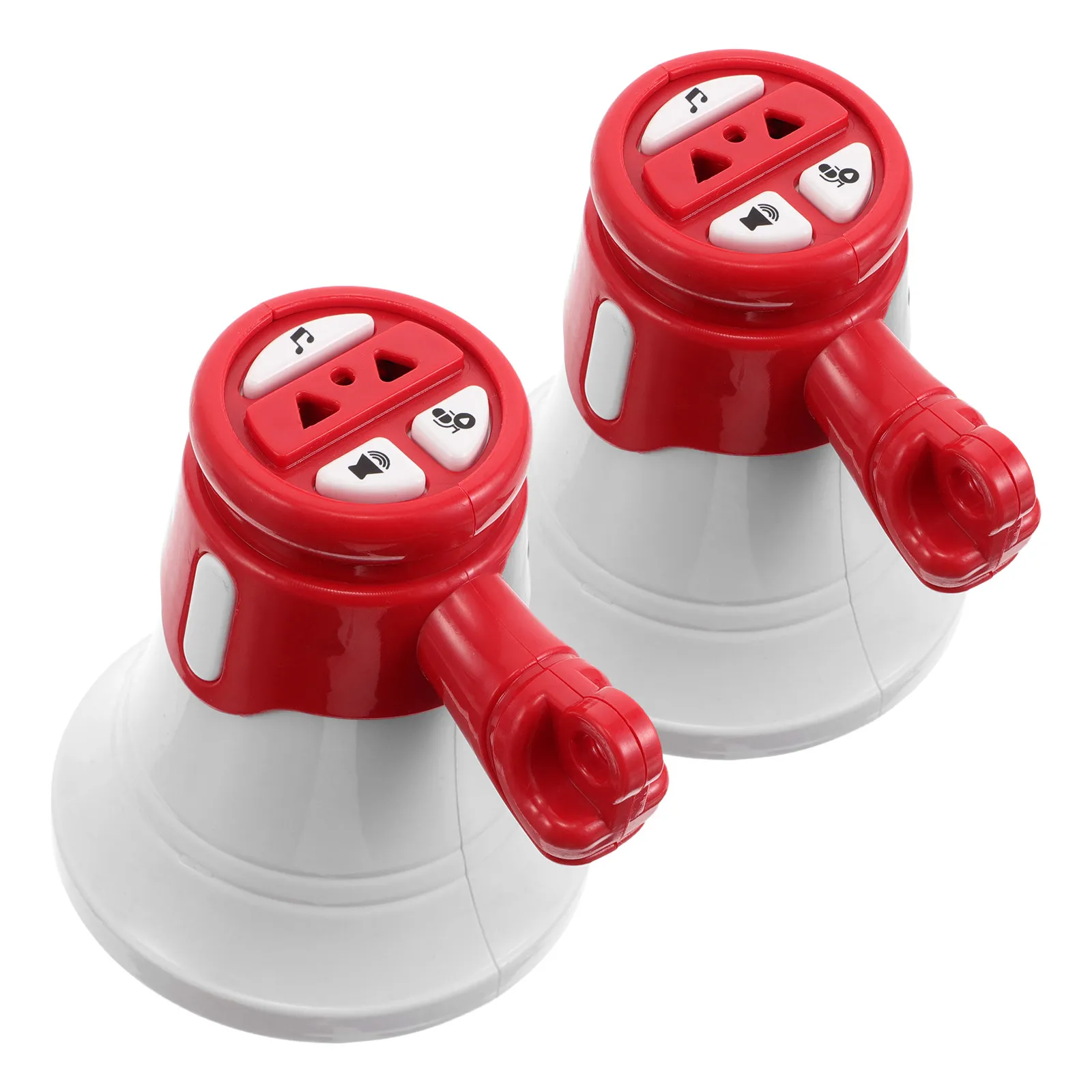 

2 шт. портативные мини-мегафоны-брелоки для детей, громкоговорители с чистым звуком, аксессуары для мероприятий на детской площадке, для черлидеров, для вечеринок