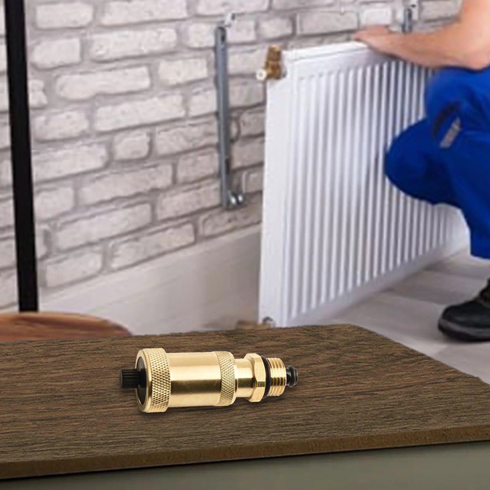 1pcs Quick Air Vent Valve For Heating Systems Automatic 1/2 Inch 3/8 Inch DN15 DN10 Brass With Shut-Off Valve