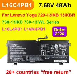 L16C4PB1 Laptop Battery For Lenovo Yoga 720-13IKB 720- 13IKBR 720-13IWL 730-13IKB 730-13IWL L16L4PB1 L16M4PB1 7.68V 48Wh