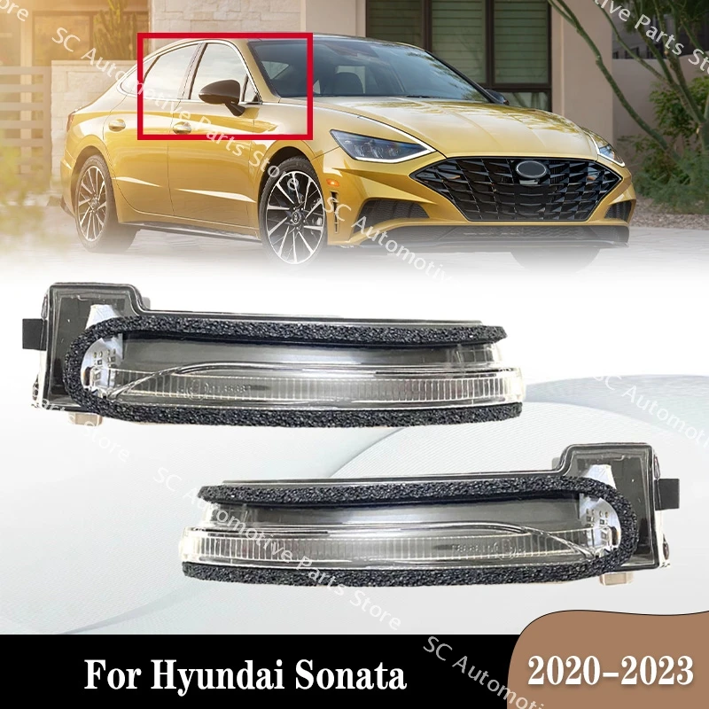 For Hyundai Sonata 2020-2023  87624L4000 87614L4000 Reverse Mirror Turn Signal Indicator Light Rear Mirror Flashing Light