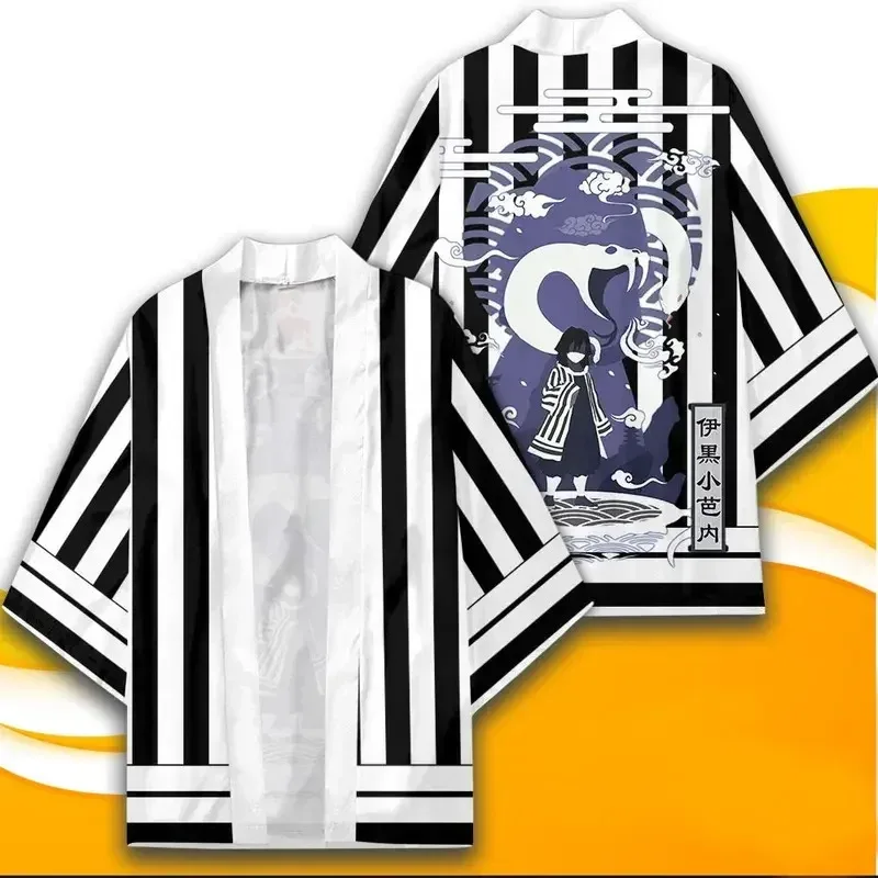 72th anime demon slayer kisatsutai iguro obanai cosplay trajes quimono adolescentes manto cardigan jaqueta haori pijamas