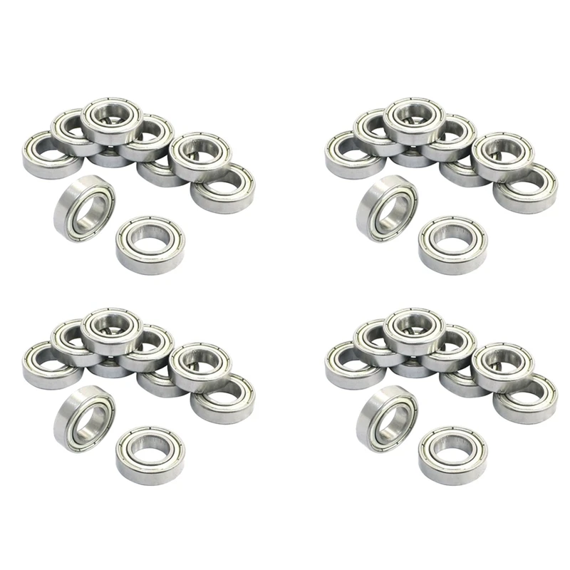 40Pcs 6800Z 10 X 19 X 5Mm Single Row Shielded Deep Groove Ball Bearing