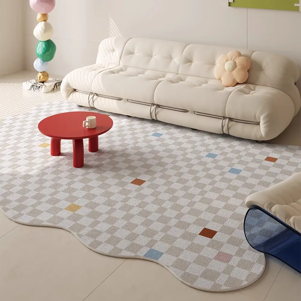 Large Carpet for Living Room Wavy Edges Floor Mat Soft Rug Home Decoration Area Mats Bedroom Carpets Room Rugs 거실카페트 שטיח לסלון