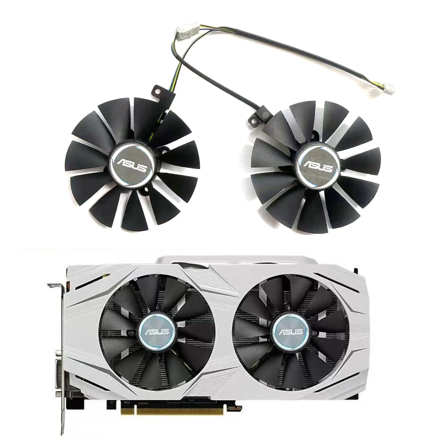 

Brand new PLD09210S12HH 4PIN GTX1060 1070 GPU fan for ASUS GTX1060 1070 RX470 480 570 graphics card replacement