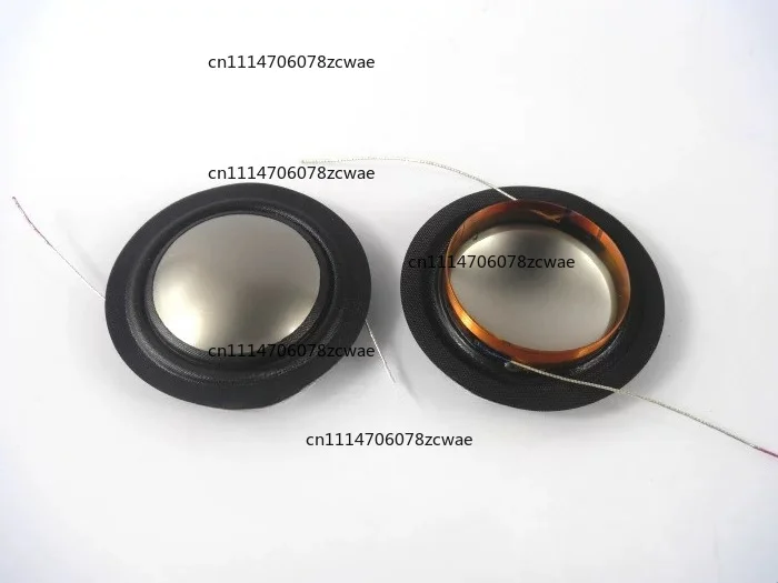 ZOCI-25.4mm Tweeter Diaphragm, Metal Titanium Film With Silk Edge, 25.5mm 25‑Core Left‑Right Lead Voice Coil