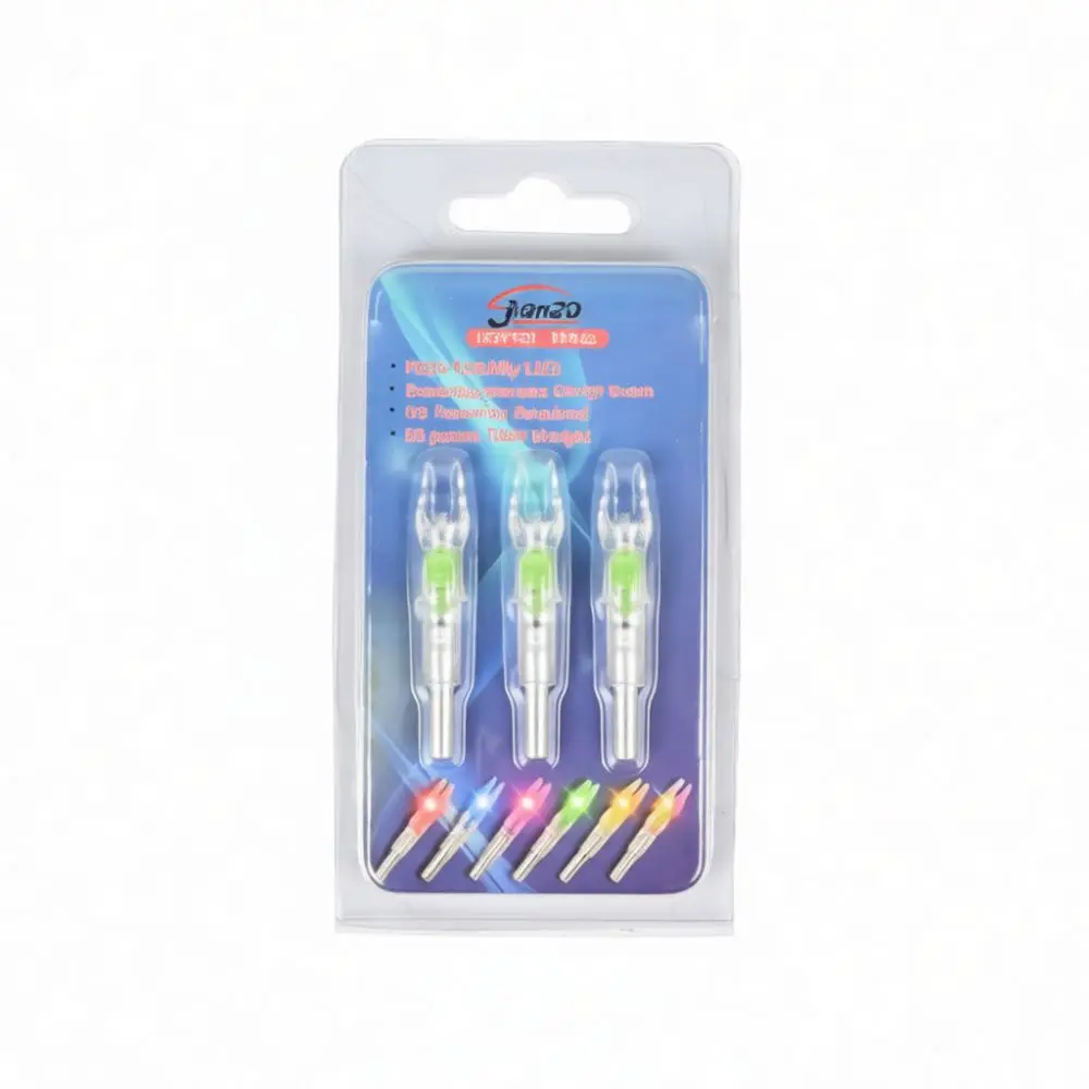 Bright LED Lighted Nocks Archery Tail Inserts Fit 6 2mm ID Shafts Automatic Light Up Hunting Practice Shooting Equipment