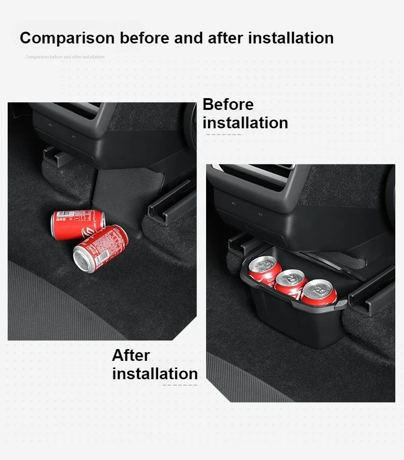Für Tesla Model YL Sechs Sitze 2026 2025 Armlehnenboxen Aufbewahrungsboxen Auto-Heckabfalleimer Organizer Auto-Innenausstattung TP – Detail 10