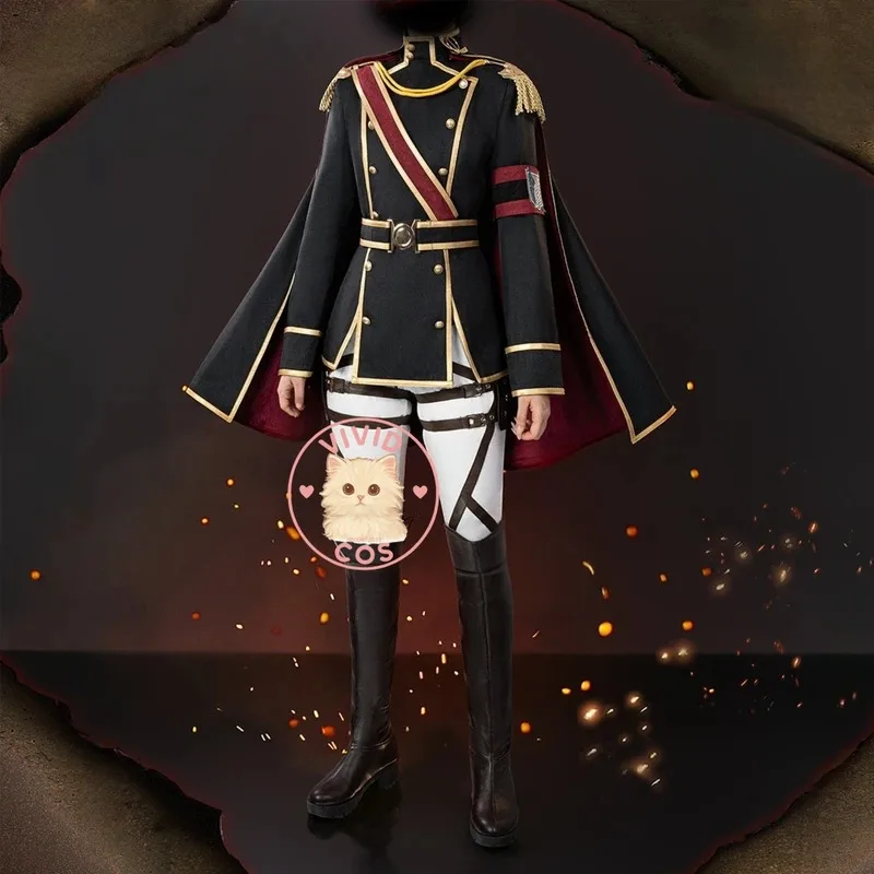 Attack on Titan Manga Cosplay Anime Levi Mikasa RPG Uniforme Conjunto Cerimonial para Homens Mulheres Adulto x;2,f;5.n;
