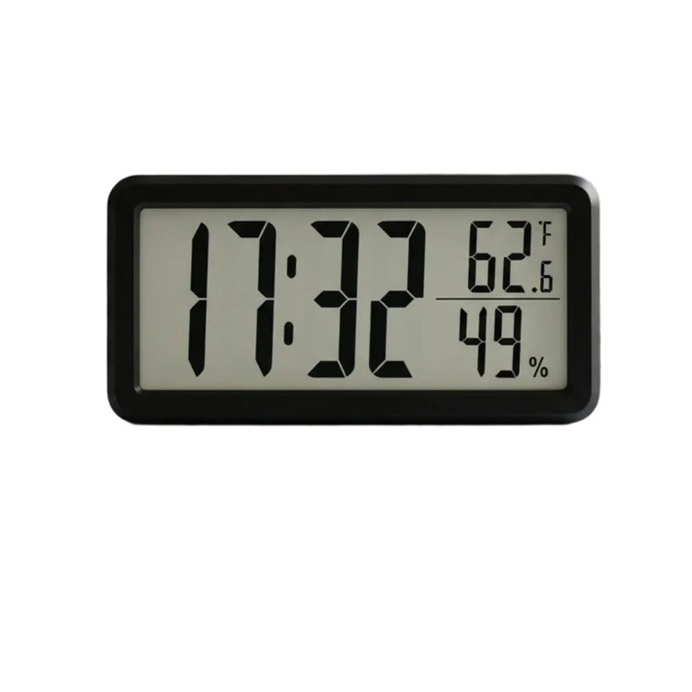 Modern Minimalist LCD Digital Alarm Clock Children Students White Black Display Simple Decorative For Home Table Daily Life