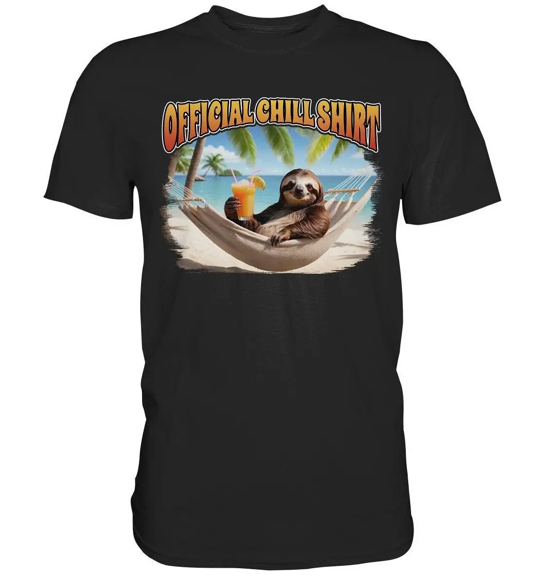 Official Chill T Shirt Funny Sloth Premium