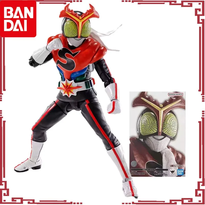 

Bandai Genuine Original S.H.Figuarts Masked Rider Anime Figure Stronger Action Figure Toys for Boys Girls Gift Collectible Model