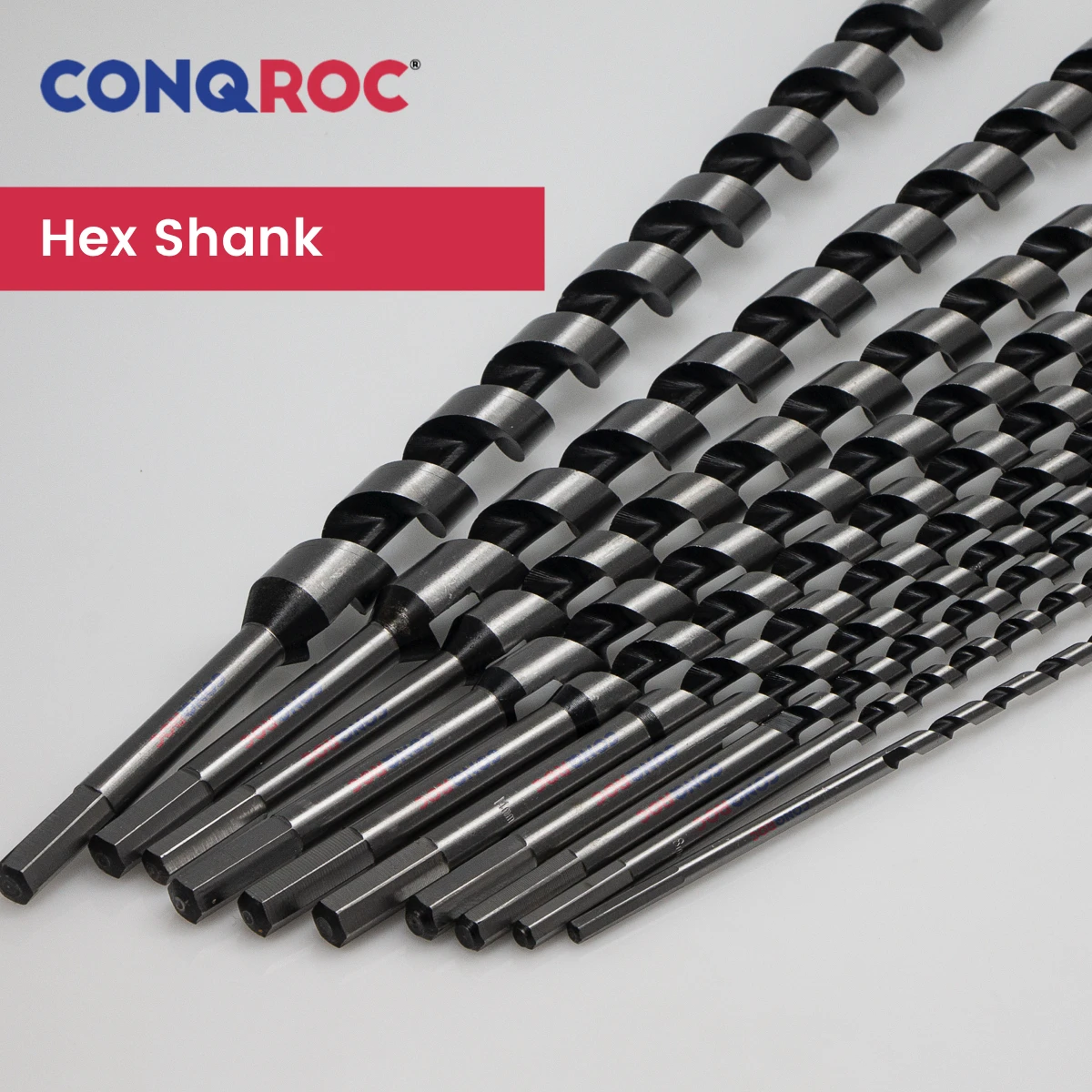 Woodworking Long Auger Drill Bit Length-460mm Spiral-Flute Self-Centering Pole Bit Hex Shank 10-Option Diameter-6~25mm