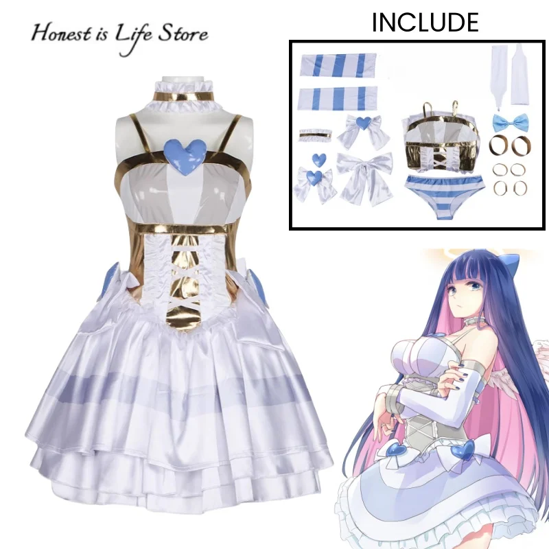 

Трусики и чулки в стиле аниме с подвязками, чулок, анархия, карнавальный костюм Лолиты, нарядное платье, платье ангела, вечерние наряд на Хэллоуин