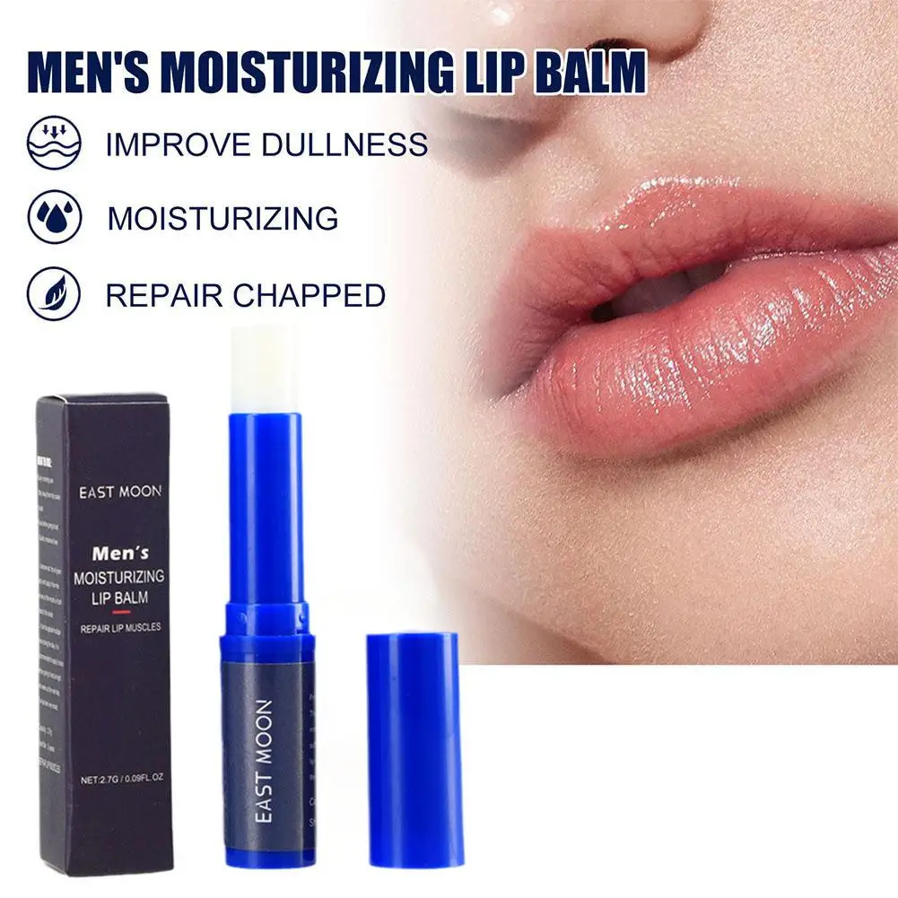 Bálsamo labial masculino hidratante remodelar lábios rachados refrescante e não gorduroso nutritivo bálsamo labial presente para pai lip ca z9g0