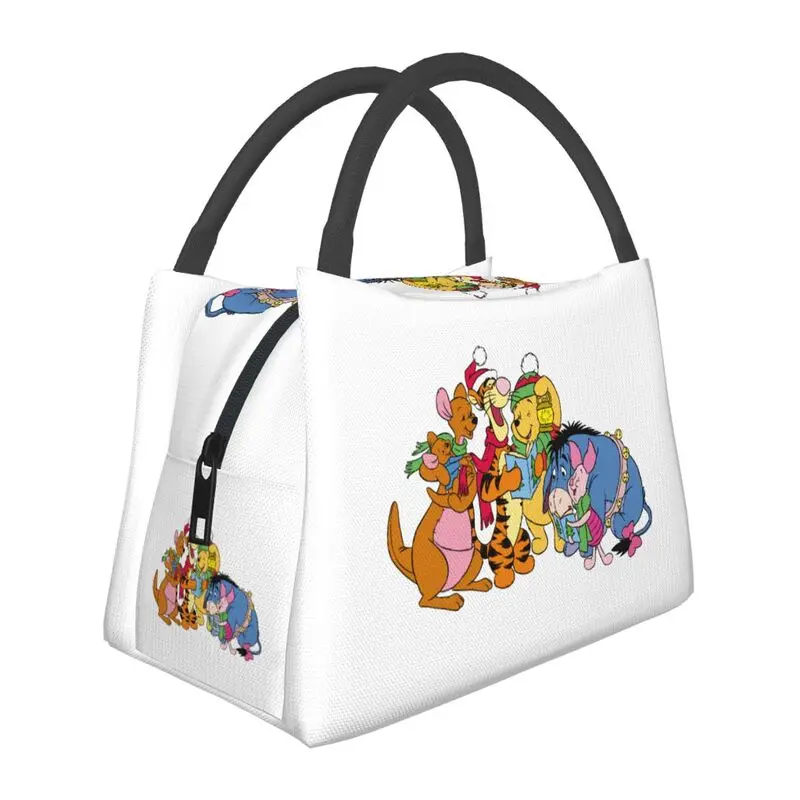 

Animation Cartoon Winnie The Pooh Insulated Lunch Bags for Outdoor Picnic Leakproof Cooler Thermal Bento Box Women