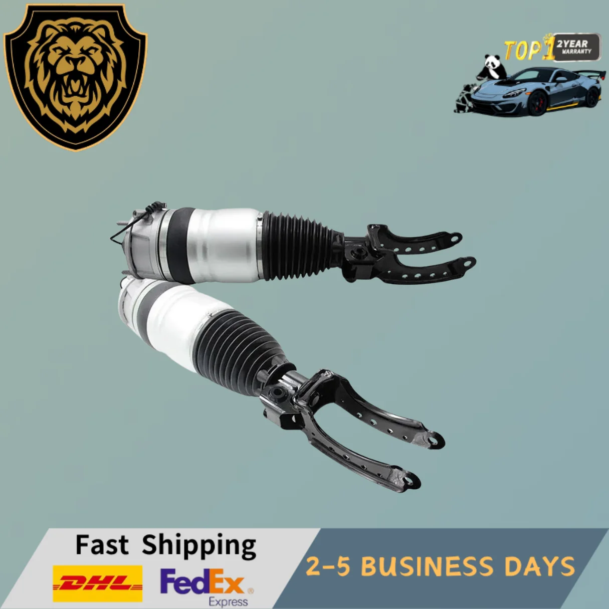 2xFront Air Suspension Shock Strut Fit Porsche Cayenne VW Touareg 7P6616039H L&R