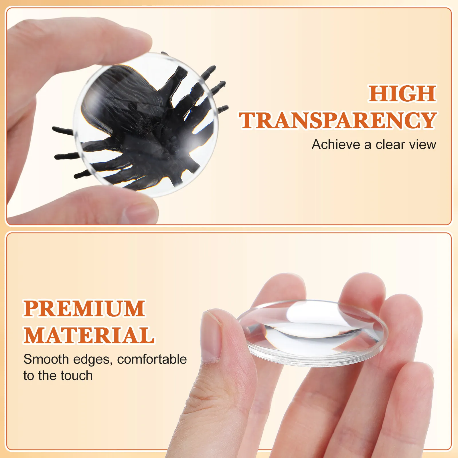 20Pcs Magnifying Glass Magnifier Set Portable Reading Magnifiers for Seniors Maps Jewelry Computer Repair Inspection