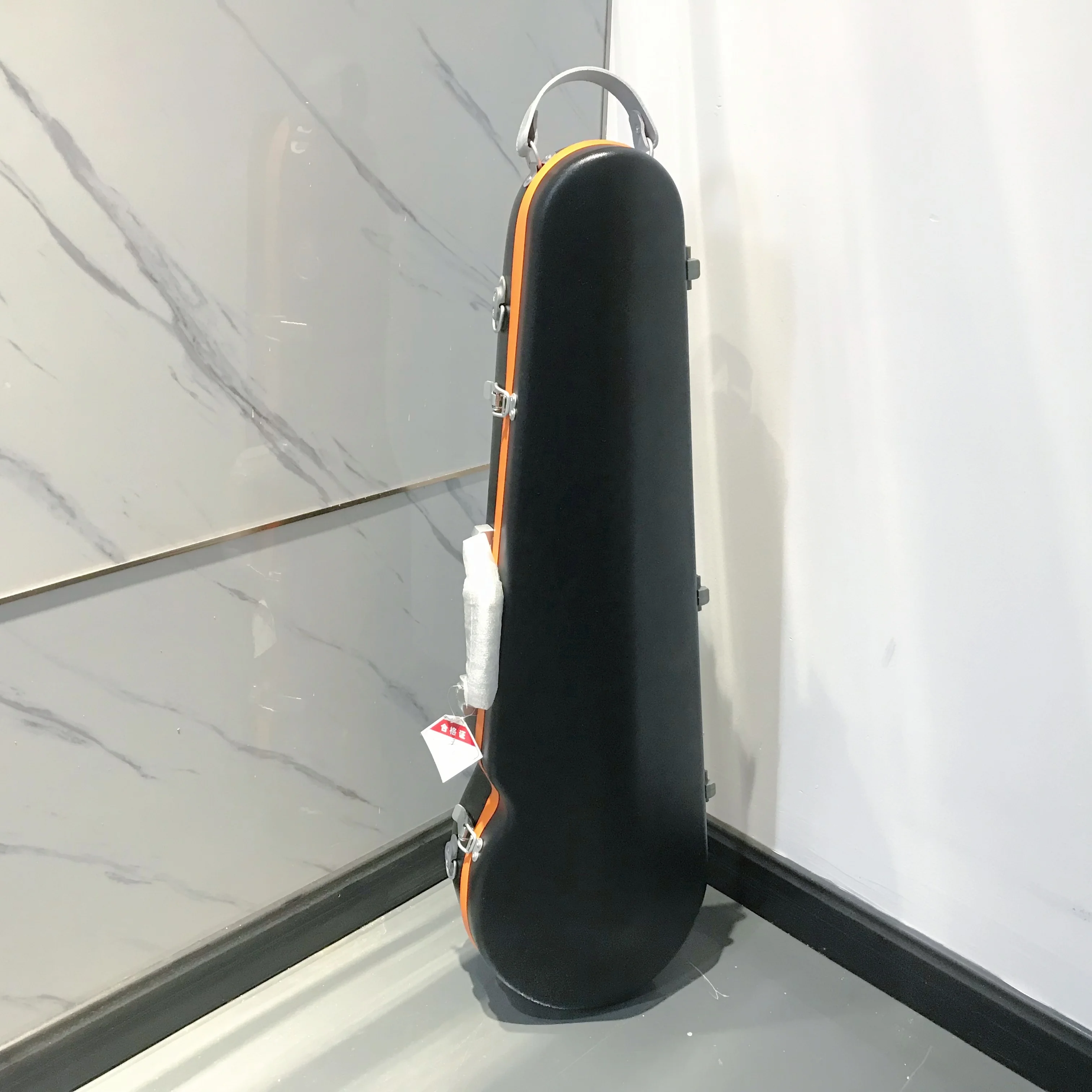 Good Quality New Design Colorful Black Fiberglass Violin Case