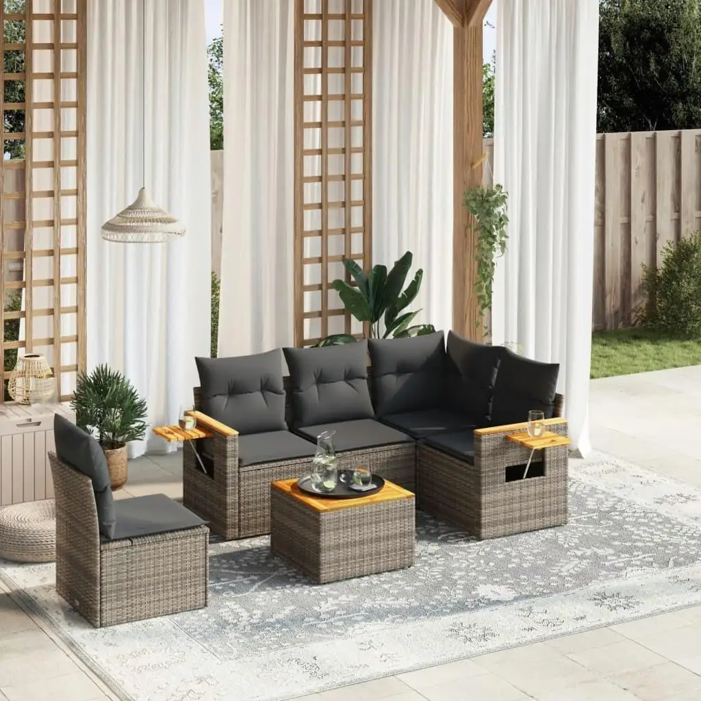

Cozy Grey Garden Sofa Set Outdoor Patio Furniture Modern Design Stylish Comfort for Home or Garden