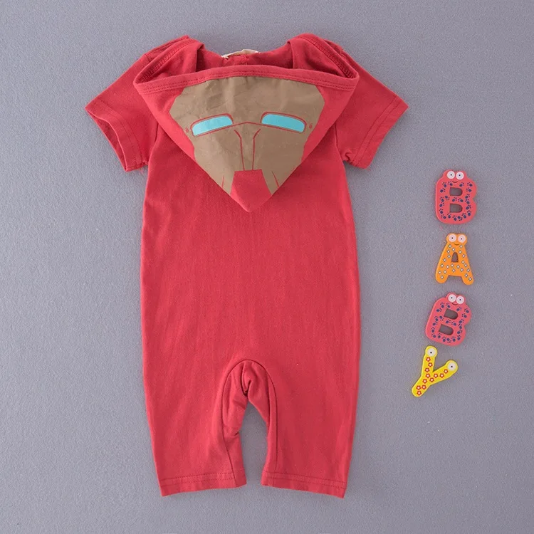 Hot~Baby Cosplay Clothes/Hooded Baby Boy Romper/Cool Bodysuit 3039