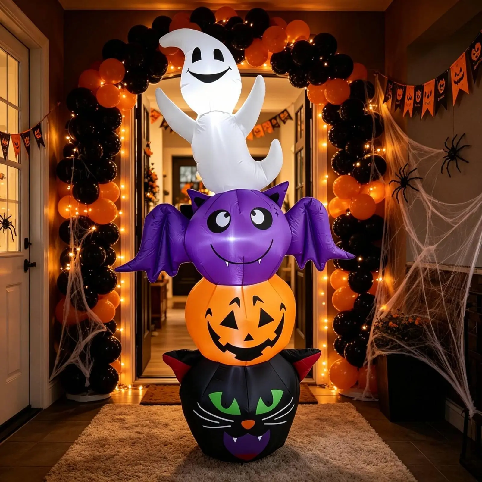 Halloween Inflatable Inflate Yard Decoration Illuminated for Householders