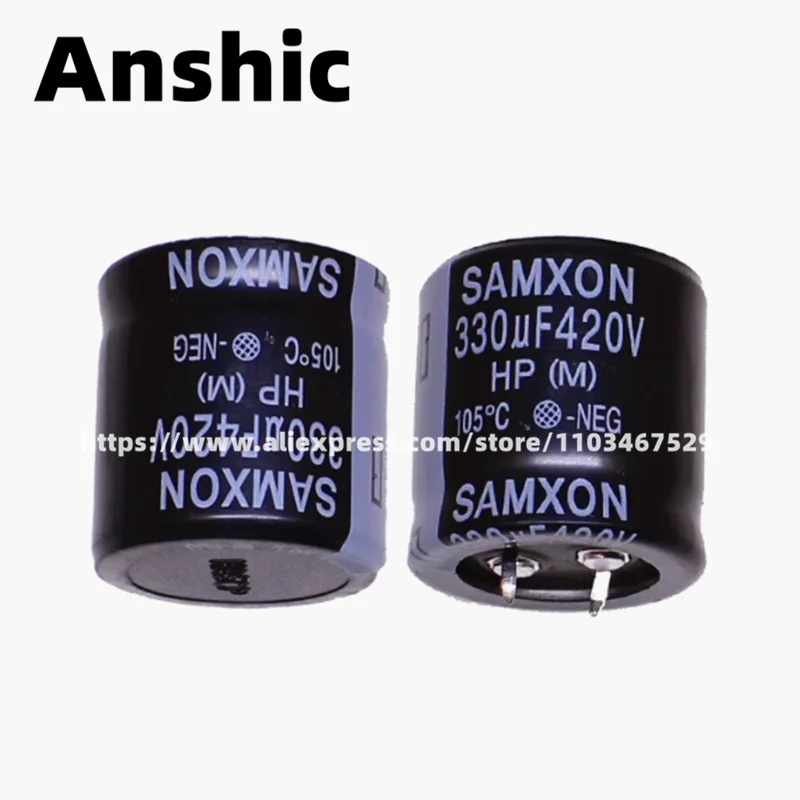 2PCS 420V Audio Electrolytic Capacitor 100UF 150UF 180UF 220UF 270UF 330UF 390UF 470UF 560UF 680UF 22*25 22*35 25*50 35*50