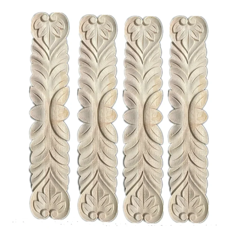 4PCS 40cm Wood Decoration Furniture Applique Accessories Creative Home Figurines Miniatures Decor Vintage Maison Modern