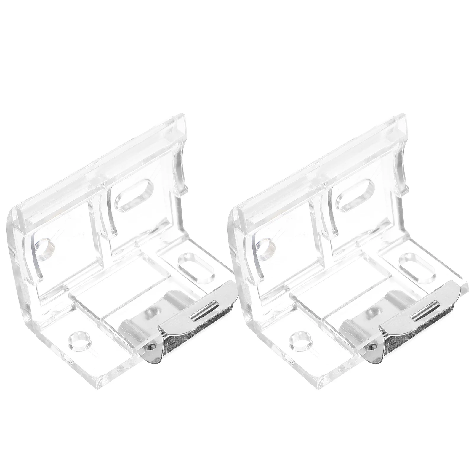 2 pçs suportes de persianas confiáveis design branco clássico fácil instalação casa persiana suporte peças reposição cortina l suporte