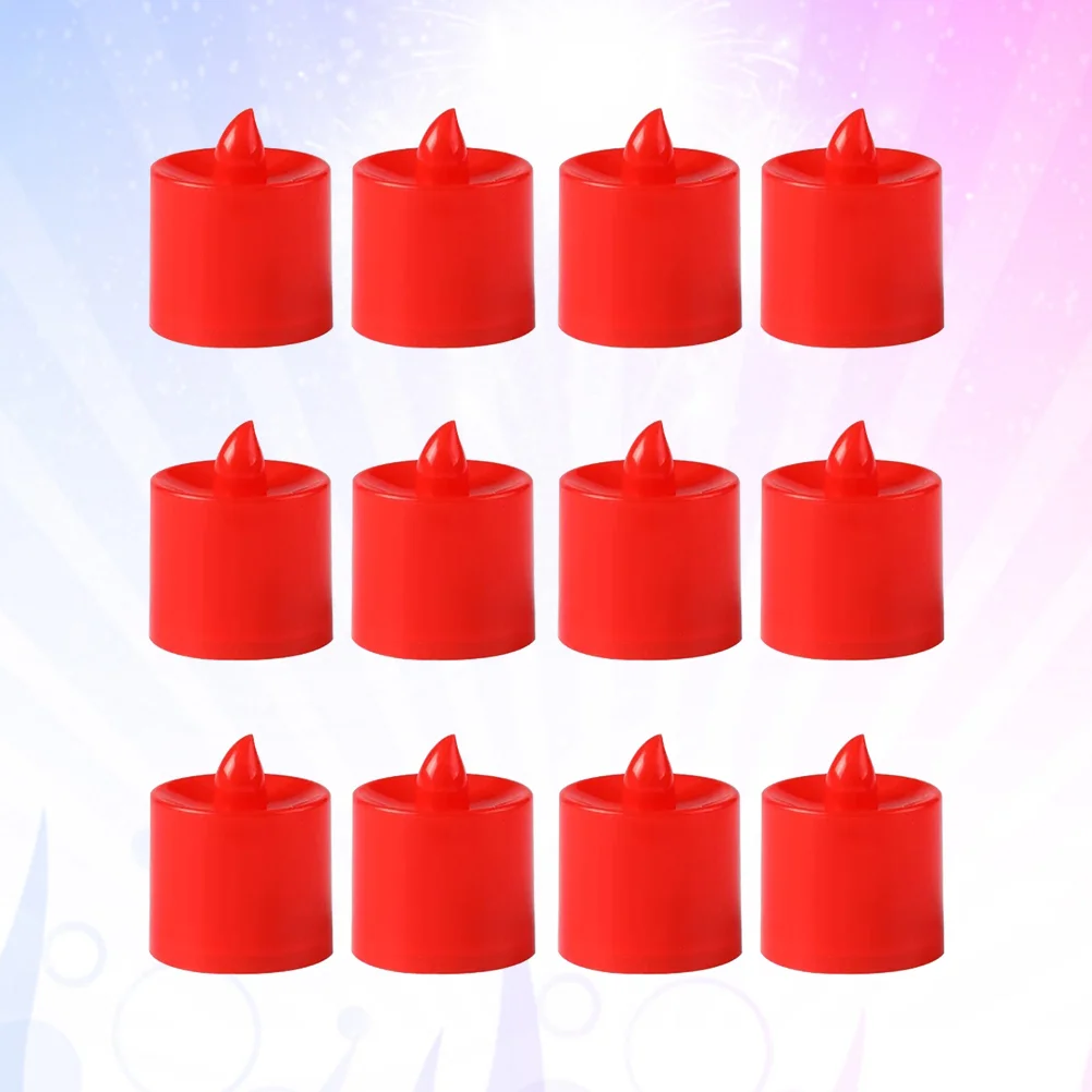 Lampes de Banquet, Décorations de ixRomantique, Lumières Rouges, 24 Pièces