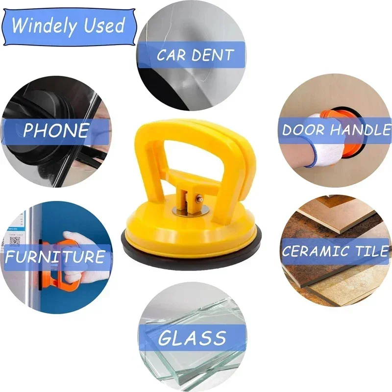 Suction Cup Lifter Glass Sucker Floor Tile Panel Carrier Furniture Moving Tool Dent Puller Handheld Car Body Repair Tool - view 5