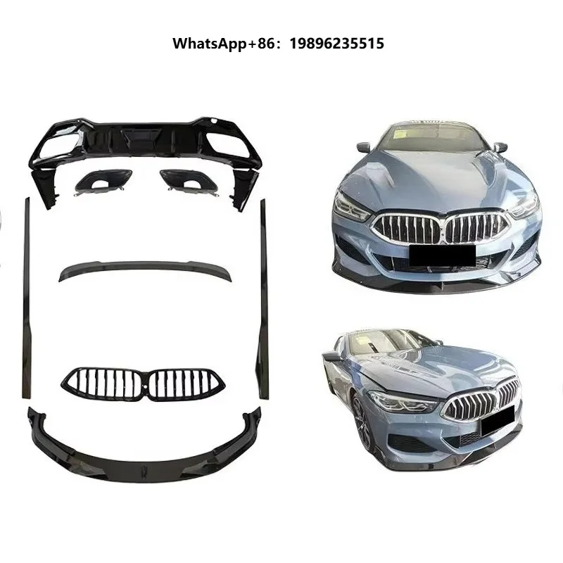 New High Quality for G14 G15 Upgrade to Black Warrior Style Bumper Lip Rear Diffuser Side Skirt Spoiler Bodykit with Clips