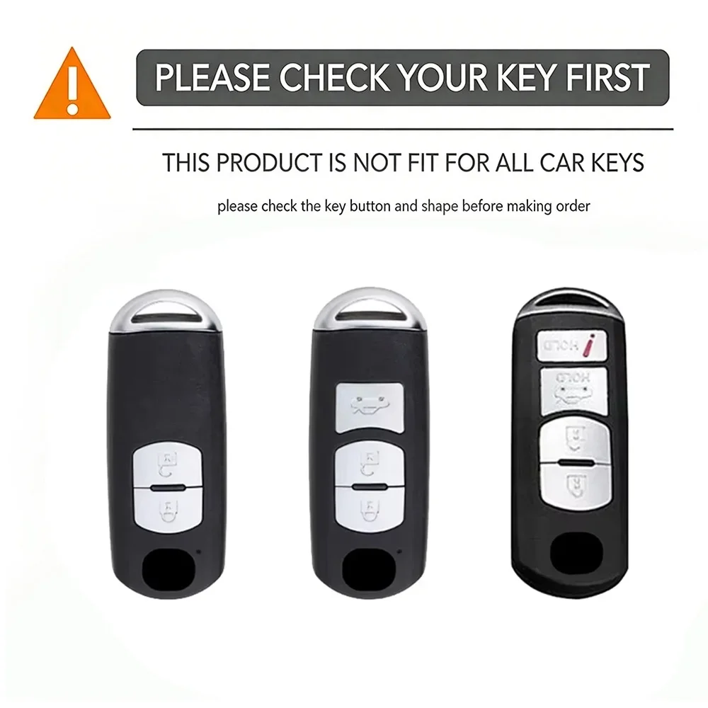 2 3 4 Button Remote Silicone Car Cover Key Case for Mazda 2 5 3 6 CX-3 CX-5 CX-7 CX-8 CX-9 Mazda3 Mazda6 Sch5 Demio X5 Holder