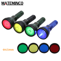 MATEMINCO Flashlight Filter Diffuser 4 Color Green Red Blue Yellow 65mm For MT35 mini MT90 mini