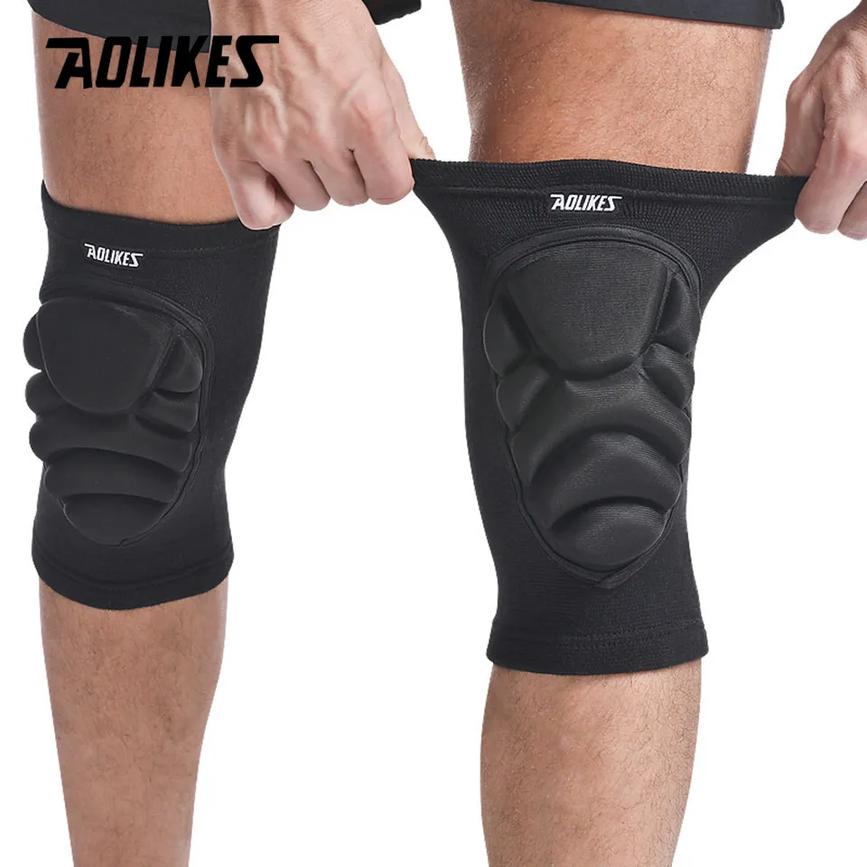 AOLIKES 1 Pair Knee Pads, Anti-Slip Collision Avoidance Kneepads with Thick EVA Foam, for Volleyball, Football Dance Knee Sleeve