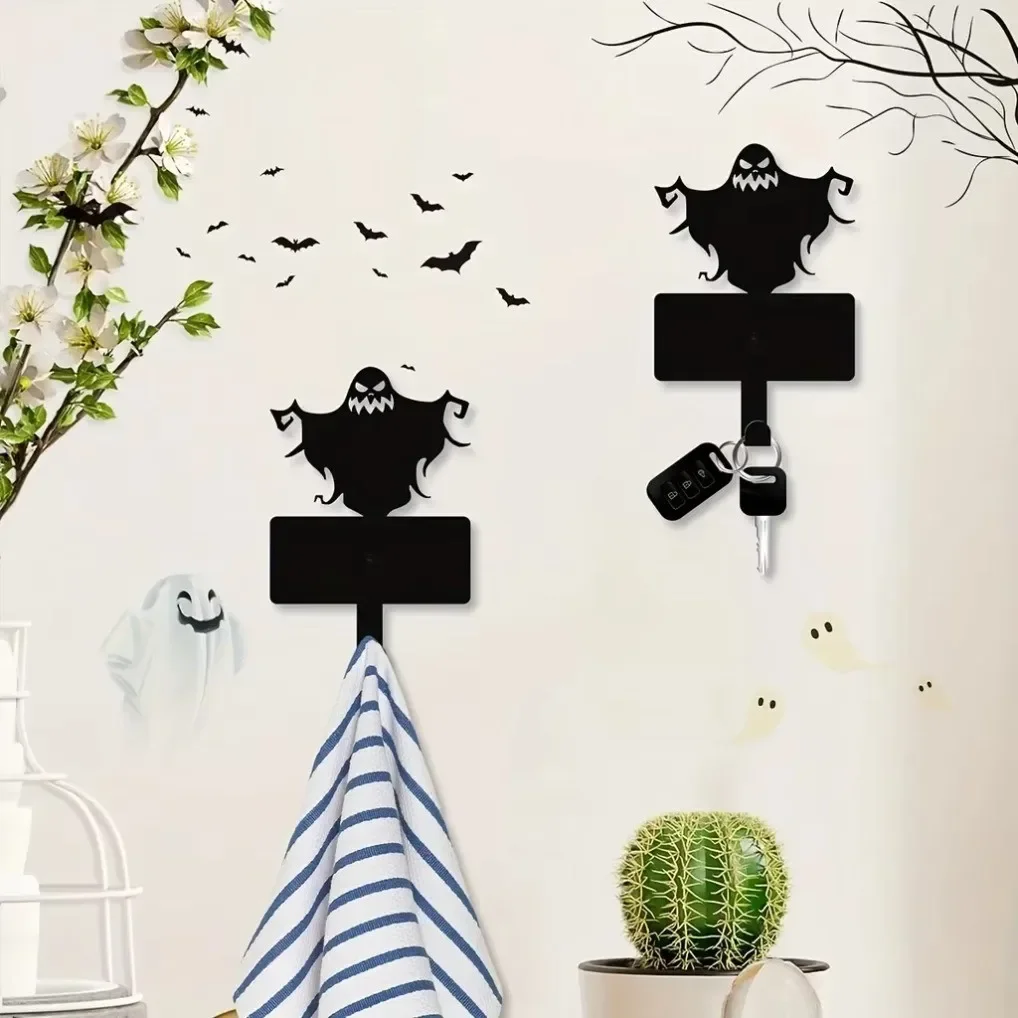 CIFBUY Metal Wall Hook Key Rack Organizer Iron Silhouette Rustic Black Hanging Storage Hanger for Coats Leashes Jewelry KeysHome