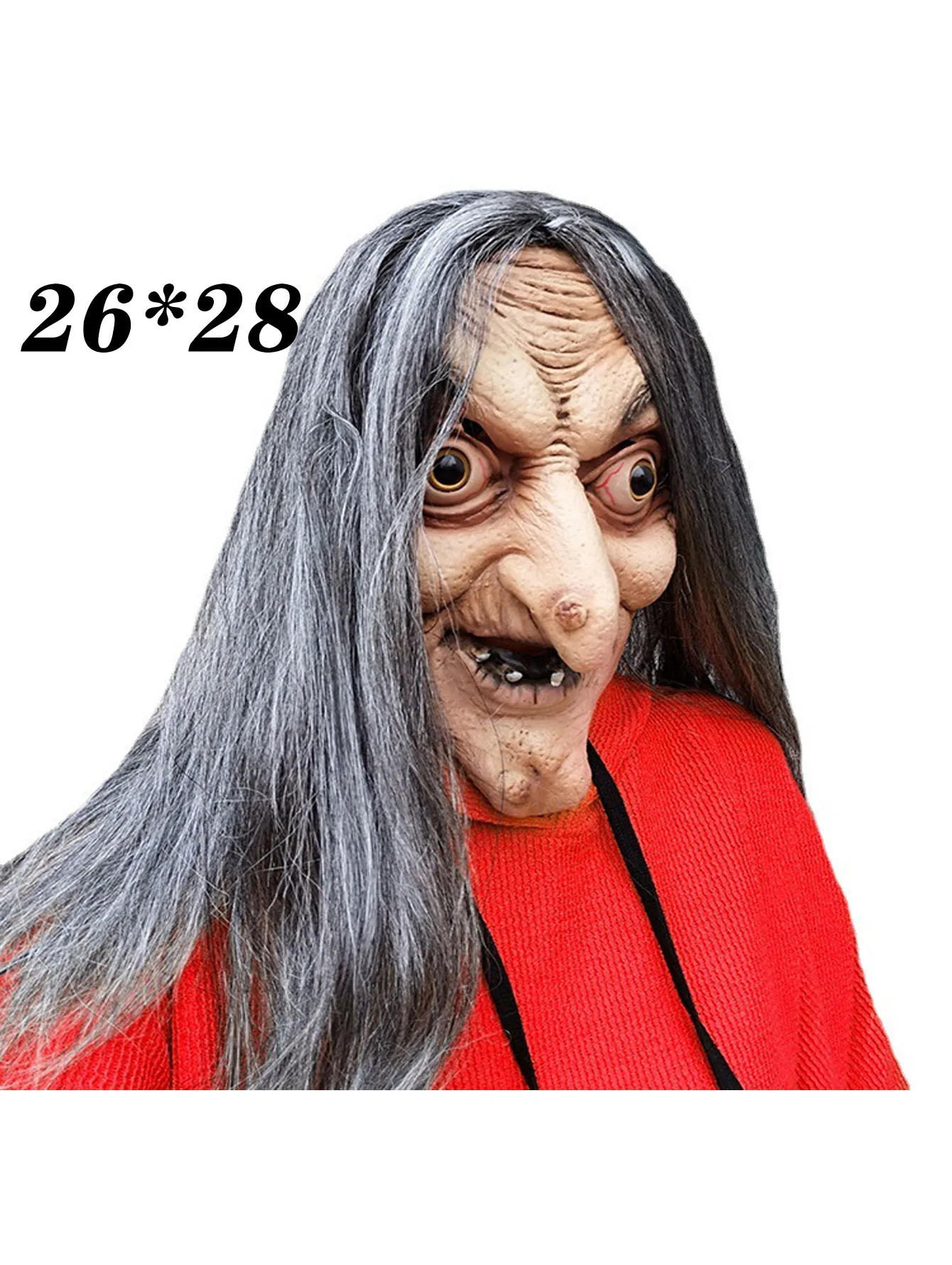 Halloween Horror Latex Mask, Witch, zombie, Mouse, Demon, Old Woman Mask, Horror Cosplay, Party Decoration, Costumes, Props
