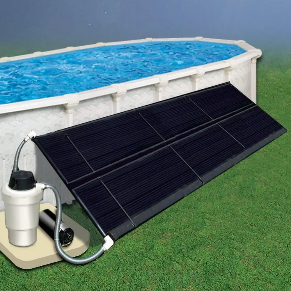 Above Ground Solar Pool Heater System Collector Kit Eco Friendly Solar Energy Efficient Easy Install with Diverter Valve