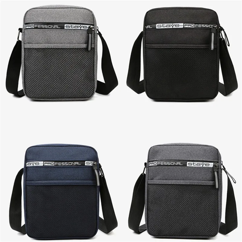 Men's Messenger Bag Crossbody Shoulder Bags Fashion Canvas Casual Handbags Small Sling Pack for Work Business Satchel Purse